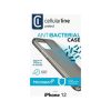 Cellularline Antibacterial iPhone 12 Pro Max okostelefon tok fekete