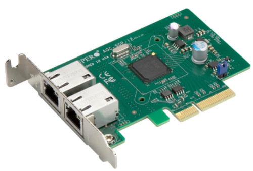 Supermicro AOC-SGP-I2 LAN 2-port RJ45 Gigabit Ethernet controller, PCI-e x4, Intel i350AM2
