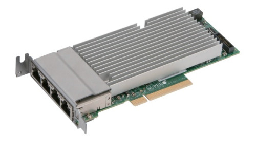 Supermicro Std LP 4-port 10G RJ45, Intel XL710+ X557