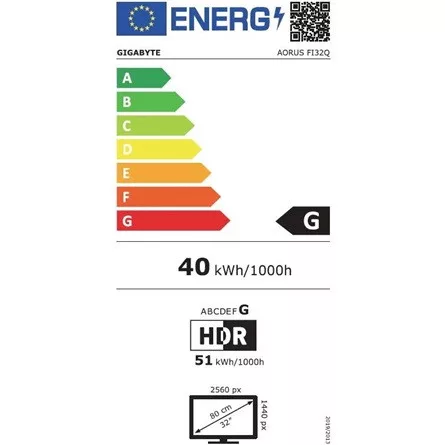 GIGABYTE LED Monitor IPS 32" AORUS FI32Q X 2560x1440, 2xHDMI/Displayport/4xUSB