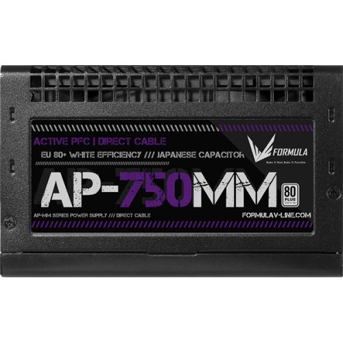 Formula Tápegység 750W - AP-750MM (80 Plus, Aktív PFC, 12cm)