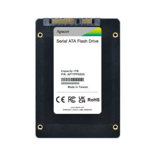 Apacer SSD PPSS25 Series - 2TB AP2TPPSS25A (SATA3, Olvasás: 560 MB/s, Írás: 510 MB/s)