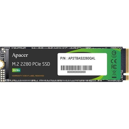 Apacer SSD AS2280Q4L Series - 512GB AP512GAS2280Q4L-1 (PCIe Gen4 x4, Olvasás: 550 MB/s, Írás: 520 MB/s)