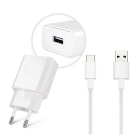   HUAWEI hálózati töltő USB aljzat 10W, gyorstöltő + LX1121 Type-C kábel, FEHÉR