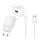 HUAWEI hálózati töltő USB aljzat 10W, gyorstöltő + LX1121 Type-C kábel, FEHÉR