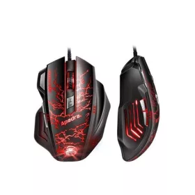   GENIUS APEDRA Vezetékes egér optikai, gaming A7, 3200dpi, USB, Fekete