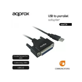   APPROX Kábel átalakító - USB2.0 to Párhuzamos (paraller) port adapter