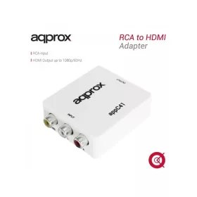   APPROX Átalakító - RCA to HDMI adapter (1080p / 60Hz, 720p / 60Hz)