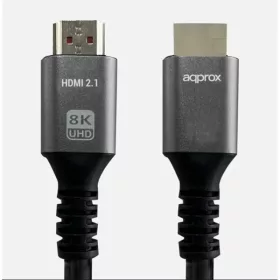   APPROX Kábel - HDMI 2.1 kábel apa/apa 1m (UHD 8K, 4K, FHD, aranyozott, HDR10, HDCP 2.2, Dolby TrueHD, ARC)