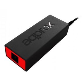   APPROX Notebook adapter 90W - Univerzális automata notebook slim töltő, 13 féle dugó, Fekete