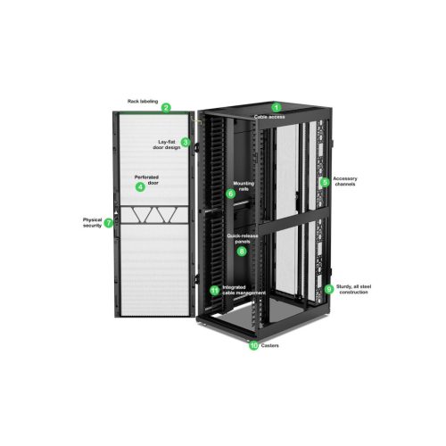 APC NetShelter SX 42U 750mm Wide x 1070mm Deep Networking Enclosure with Sides
