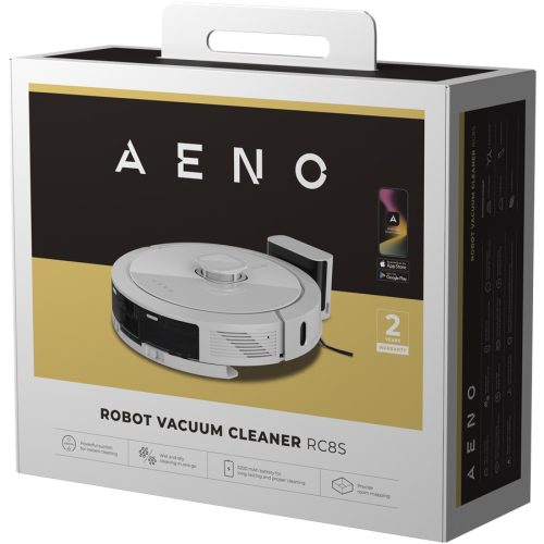 Aeno Laser Robot vacuum cleanerwith 5200 mah battery .2 in1 water tankand dustbin,300mi dustbin,300ml waterank,suction4000pa.