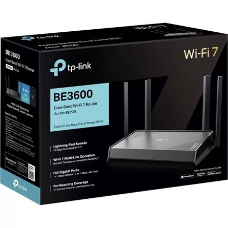 TP-LINK Archer BE220 BE3600 Dual-Band Wi-Fi 7 Router