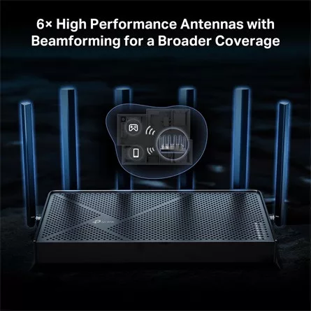 TP-LINK Archer BE400 BE6500 Dual-Band Wi-Fi 7 Router