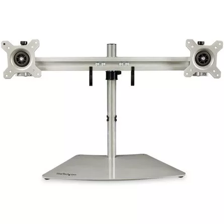 StarTech DUAL-MONITOR STAND - HORIZONTAL FOR UP TO 24IN MONITORS - SILVER