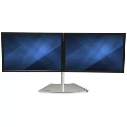 StarTech DUAL-MONITOR STAND - HORIZONTAL FOR UP TO 24IN MONITORS - SILVER