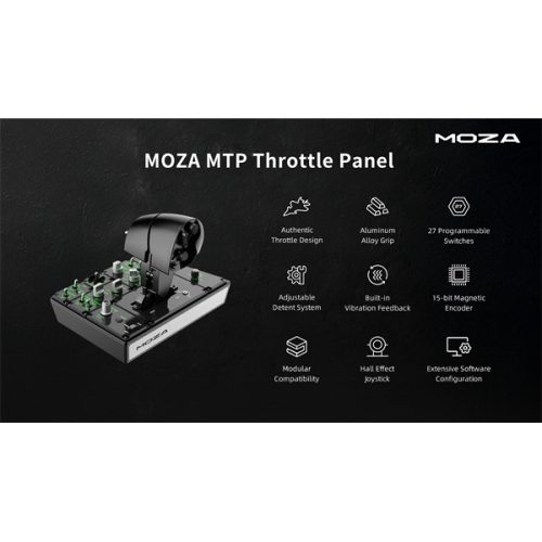 Moza Racing kiegészítő - Flight MTP Gázkar (Throttle Panel, Hall effect)