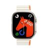 Hoco Apple Watch Series 10 42mm HOCO AS102 pótszíj egyedi méret, mágneses, FEHÉR/NARANCSSÁRGA