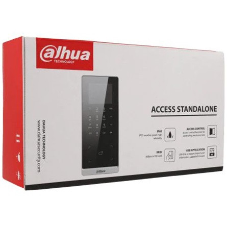 Dahua beléptető vezérlő - ASI2201H-W (LCD kijelző, IC/ID card + kód, RS-485/Wiegand/RJ45, I/O)