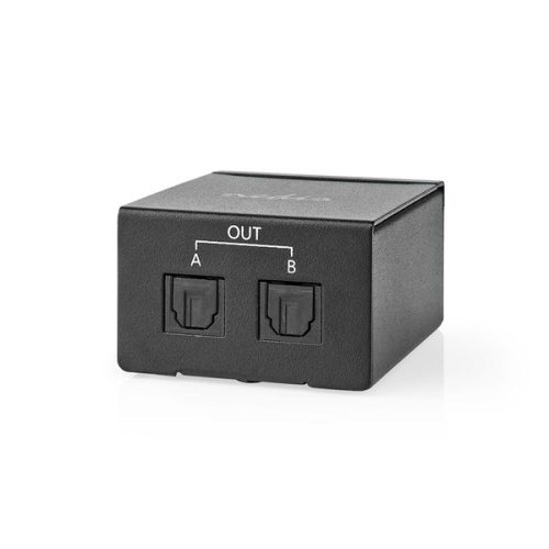 Nedis ASPL2512BK digitális audio splitter, TosLink be - 2x TosLink kimenet