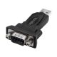 LogiLink USB-A 2.0 -> Serial RS-232 DB9 M/M adapter fekete