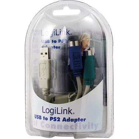 LogiLink ADA LogiLink AU0004A USB - PS/2 adapter
