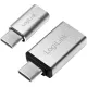 LogiLink USB-C -> USB-B 2.0 micro USB-C M/F adapter fém