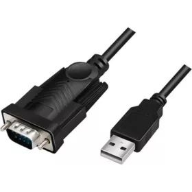   LogiLink USB-A 2.0 -> Serial RS-232 DB9 M/M adatkábel 1.5m fekete
