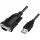 LogiLink USB-A 2.0 -> Serial RS-232 DB9 M/M adatkábel 1.5m fekete