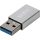 LogiLink USB 3.2 Gen1 Type-C adapter, USB-A/M-USB-C/F, ezüst