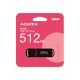 ADATA Pendrive 512GB, UV150 USB 3.2, Fekete