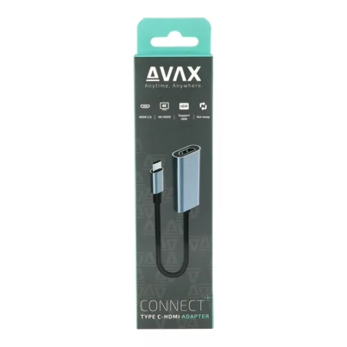 AVAX ADA AVAX AD603 CONNECT+ Type C - HDMI 4K/60Hz adapter, alumínium