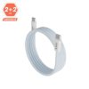 AVAX KAB AVAX CB610LB MAGNETY 100W USB C mágneses gyorstöltő kábel, fonott, világoskék - 1m