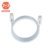 AVAX KAB AVAX CB610LB MAGNETY 100W USB C mágneses gyorstöltő kábel, fonott, világoskék - 1m