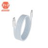AVAX KAB AVAX CB610LB MAGNETY 100W USB C mágneses gyorstöltő kábel, fonott, világoskék - 1m