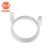 AVAX KAB AVAX CB610W MAGNETY 100W USB C mágneses gyorstöltő kábel, fonott, fehér - 1m