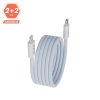 AVAX KAB AVAX CB611LB MAGNETY 27W USB-C - LIGHTNING mágneses gyorstöltő kábel, fonott, világoskék - 1m