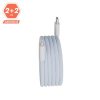 AVAX KAB AVAX CB611LB MAGNETY 27W USB-C - LIGHTNING mágneses gyorstöltő kábel, fonott, világoskék - 1m