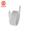 AVAX KAB AVAX CB611W MAGNETY 27W USB-C - LIGHTNING mágneses gyorstöltő kábel, fonott, fehér - 1m