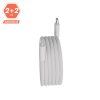 AVAX KAB AVAX CB611W MAGNETY 27W USB-C - LIGHTNING mágneses gyorstöltő kábel, fonott, fehér - 1m
