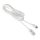 AVAX KAB AVAX CB620 CREAMY+ USB A - Type C gyorstöltő kábel, 2.4A, fehér-roséarany - 1,5m
