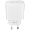 AVAX CHG AVAX CH602W SPEEDY+ 2x Type C  (PD) 45W gyors hálózati töltő, fehér