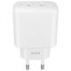 AVAX CHG AVAX CH602W SPEEDY+ 2x Type C  (PD) 45W gyors hálózati töltő, fehér