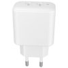 AVAX CHG AVAX CH602W SPEEDY+ 2x Type C  (PD) 45W gyors hálózati töltő, fehér
