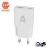 AVAX CHG AVAX CH641W NANO SLIM 30W töltő adapter USB-C (PD3.0)+USB-A (QC3.0), fehér