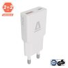 AVAX CHG AVAX CH641W NANO SLIM 30W töltő adapter USB-C (PD3.0)+USB-A (QC3.0), fehér