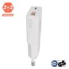 AVAX CHG AVAX CH641W NANO SLIM 30W töltő adapter USB-C (PD3.0)+USB-A (QC3.0), fehér
