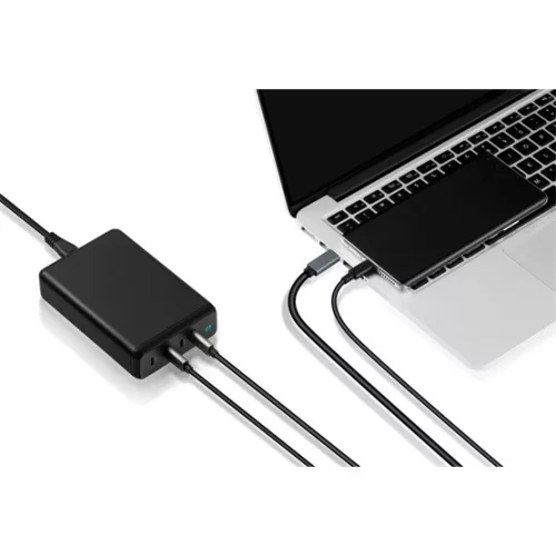 AVAX Hálózati töltő 4xUSB-C 200W Gyorstöltő fekete