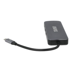   AVAX USB HUB USB-C 8in1 2xUSB3.0, USB-C, HDMI, RJ45, TF/SD, 100W