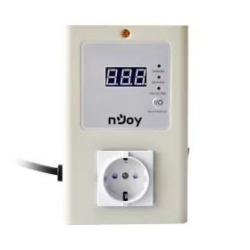   NJOY Feszültség védő - Royer 16A (Kimenet: 1x Shucko, LCD kijelző, fehér)